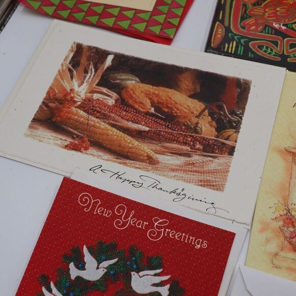 Vintage Lot of Greeting Cards Thanksgiving Christmas Birthday Funny Assorted Car - Picture 4 of 11